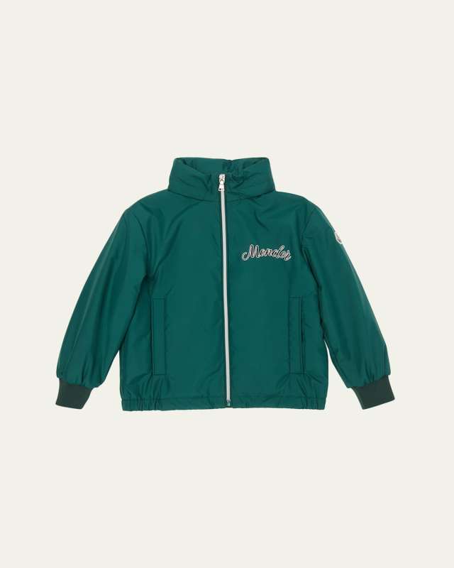Boy's Corin Logo-Print Windbreaker, Size 12-